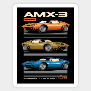 1969 AMC AMX/3 classic Car Sticker